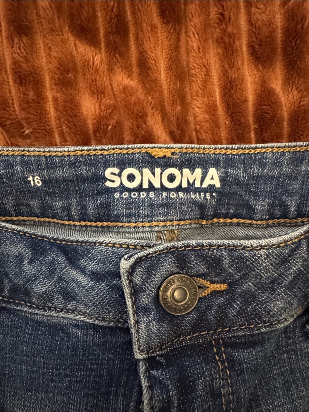 Sonoma Blue Distressed Denim Bermuda Shorts - Picture 2 of 6